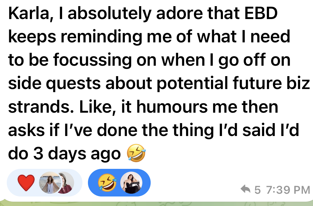 Member testimonial